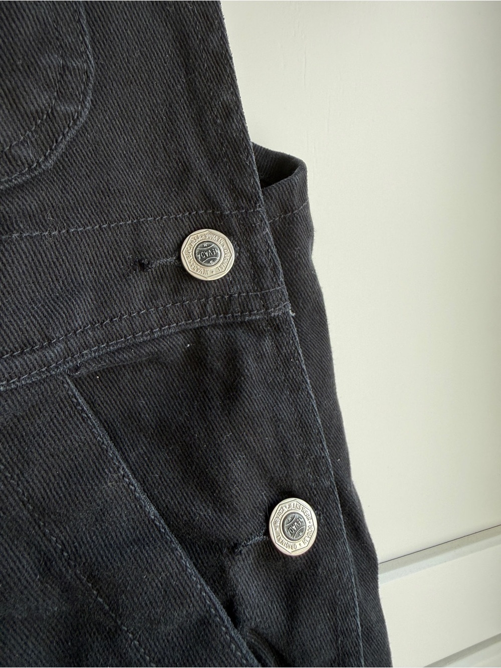 Vintage Y2K Nevada Denim Carpenter Overalls Utility Skater Grunge Size M(10-12) - Picture 5 of 8